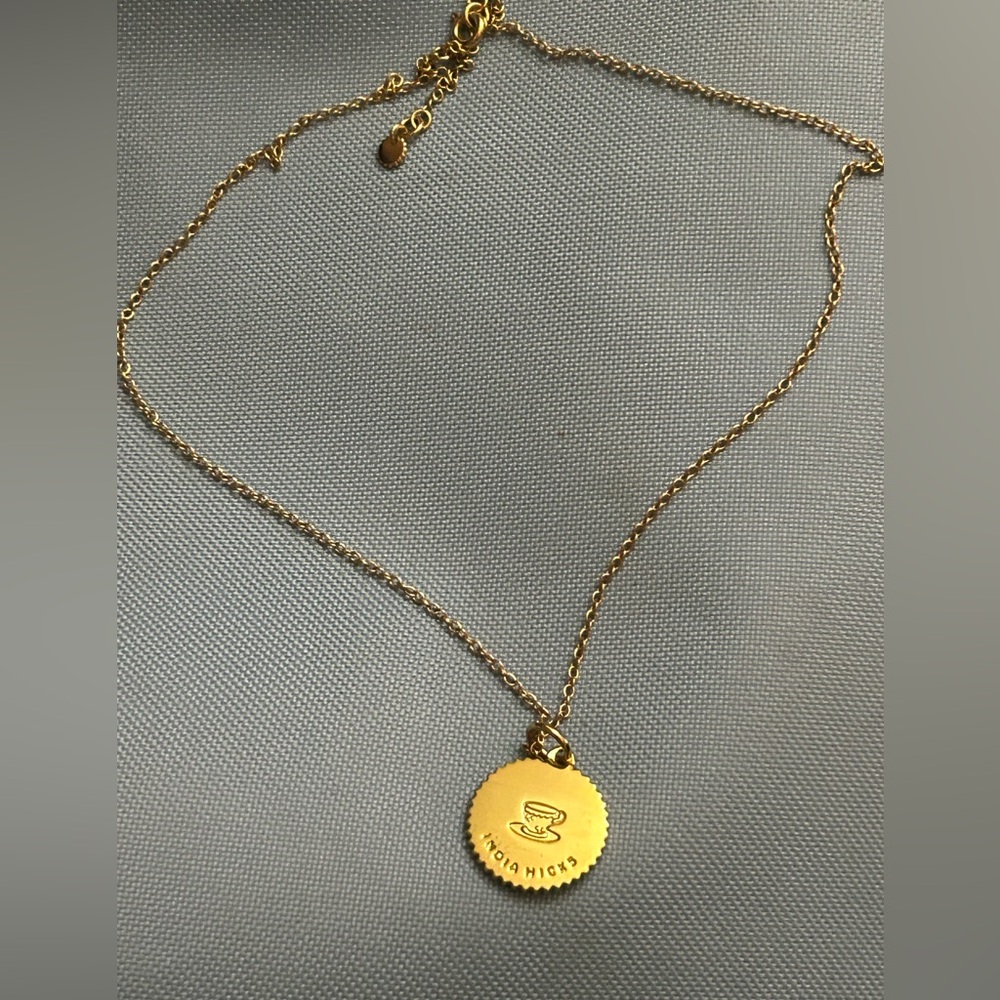 India Hicks essential chain and coffee addict charm.